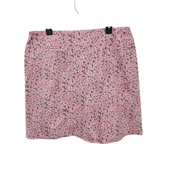 Chaus Pink Floral Stretch A-Line Knee Length Skirt Size 16 - Picture 2 of 5